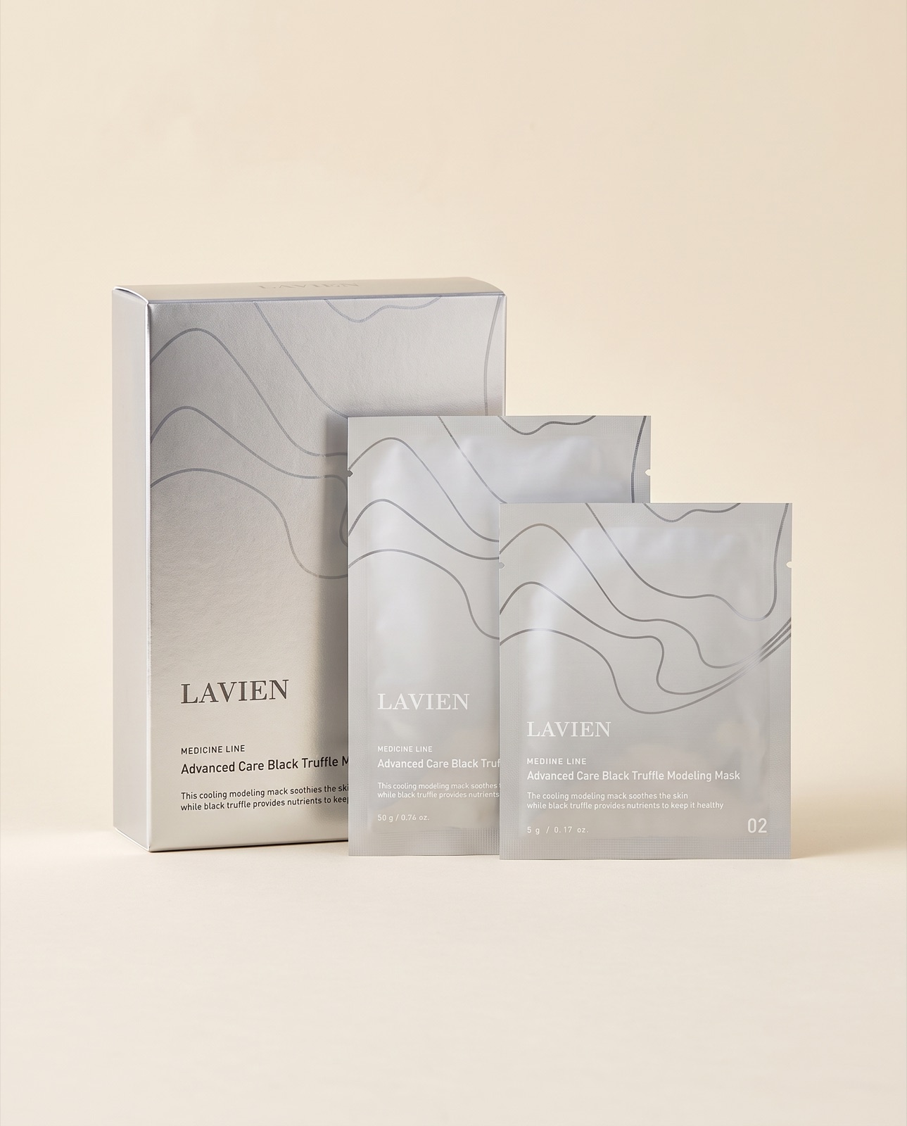 LAVIEN Medinic Line Advanced Care Black Truffle Modeling Mask